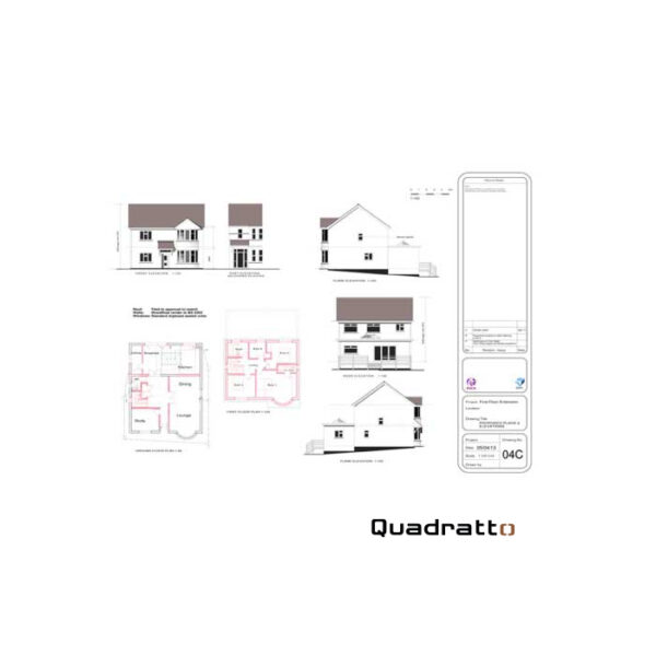 Planta de arquitetura colorida, destacando digitalização de projetos e plantas de arquitetura em alta definição.